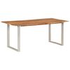 vidaXL Tavolo da Pranzo 180x90x76 cm in Legno Massello di Acacia
