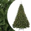 vidaXL Albero di Natale artificiale verde chiaro con palline 270 cm