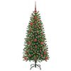 vidaXL Albero di Natale artificiale con 150 LED Verde 120 cm PE e PVC