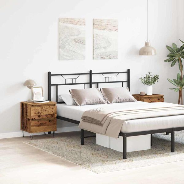 vidaXL Armadio da Notte 2 pcs Legno vecchio 40 x 35 x 50 cm