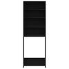 vidaXL Armadio per Lavatrice Rovere Nero 64 x 24 x 190 cm