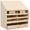 vidaXL Casetta Cova per Galline 2 Scomparti 63x40x65 cm Legno di Pino