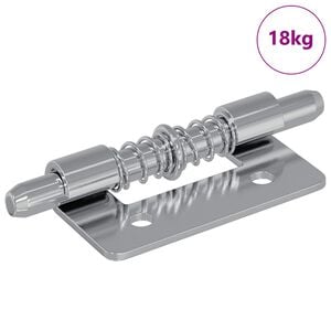 vidaXL Chiusura 1800 pcs Argento 46 x 17 x 1,2 mm Acciaio