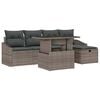 vidaXL Set Divano da Giardino 6 pz polyrattan