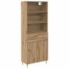 vidaXL Credenza Rovere artigianale 69,5 x 34 x 180 cm