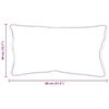 vidaXL Cuscino con cuscino Bianco Cotone e Poliestere