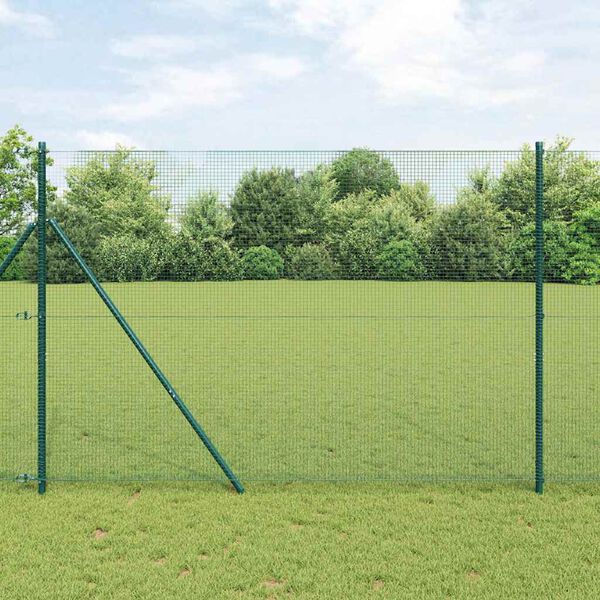 vidaXL Recinzione in Rete Saldato Verde 1.6 x 25 m