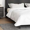vidaXL Trapunte & Duvet Bianco 240 x 200 cm Microfibra