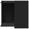 vidaXL Recinto per Lettiera per Gatti Nero 53x53x51 cm in Truciolato