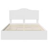 vidaXL Letto con Contenitore Bianco 140 x 200 cm Legno multistrato