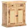 vidaXL Credenza 65x32x70 cm Legno Massello di Mango e Canna Naturale