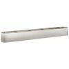 vidaXL Letto rialzato da giardino Acciaio Inox 360 x 40 x 40 cm