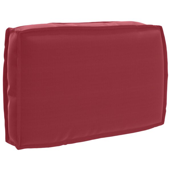 vidaXL Cuscino per schienale pallet Rosso Vino 60 x 40 x 12 cm