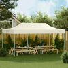 vidaXL Tenda Pieghevole Pop-Up 3x6 m Bianco Crema