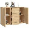 vidaXL Credenza Rovere Sonoma 91x29,5x65 cm in Legno Multistrato