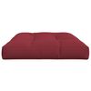 vidaXL Cuscino per Pallet 120 x 80 x 12 cm Rosso Vino in Tessuto