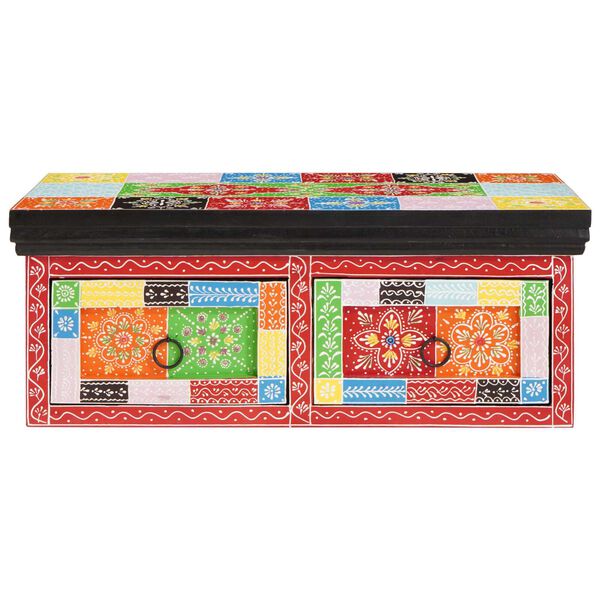 vidaXL Mobile TV Multicolore 60 x 30 x 24 cm Legno massello di mango