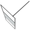 vidaXL Parete Doccia Walk in 90x195 cm Vetro Semi Smerigliato ESG