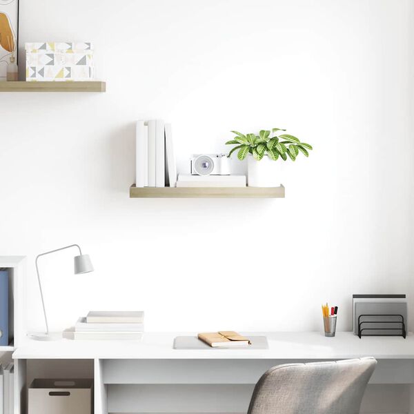 vidaXL Scaffale a Parete Rovere 60x23,5x3,8 cm in MDF