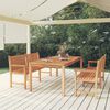 vidaXL Set da Pranzo per Giardino 3 pz in Legno Massello di Teak