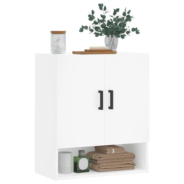 vidaXL Armadietto a Muro Bianco 60x31x70 cm in Legno Multistrato