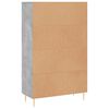 vidaXL Credenza Grigio Cemento 69,5x31x115 cm in Legno Multistrato