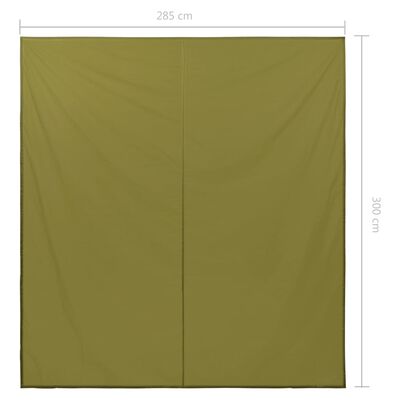 vidaXL Telone per Esterni 3x2,85 m Verde