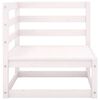 vidaXL Set Divani da Giardino 12 pz Bianco in Legno Massello di Pino