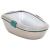 vidaXL Lettiera per Gatti Marrone e Bianca 69,5x47x26 cm in PP