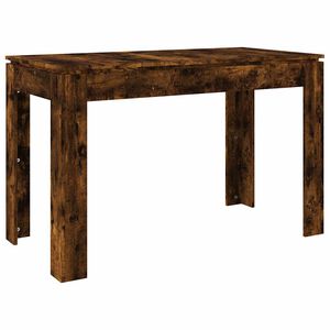 vidaXL Tavolo da Pranzo Rovere Fumo 120x60x76 cm Legno Multistrato