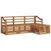 vidaXL Set di divani da esterno 4 pz Naturale