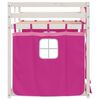 vidaXL Letto a Castello senza Materasso Rosa 80x200 cm Legno di Pino