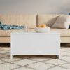 vidaXL Tavolino da Salotto Bianco 102x55,5x52,5 cm Legno Multistrato