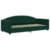 vidaXL Divano Letto Estraibile Cassetti Verde Scuro 90x200cm Velluto