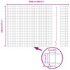 vidaXL Recinzione con Posto Grigio 1,2 x 25 m Acciaio e PVC