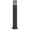 vidaXL Lampada da Terra per Esterni con Sensore Nera 80cm in Alluminio