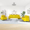 vidaXL Set di Divani 4 pz con Cuscini giallo in Velluto