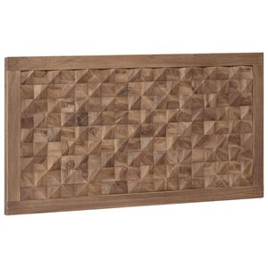 vidaXL Testiera del letto Naturale Legno di teak solido