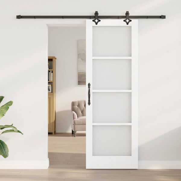 vidaXL Porta scorrevole Bianco 73,5 x 211 cm