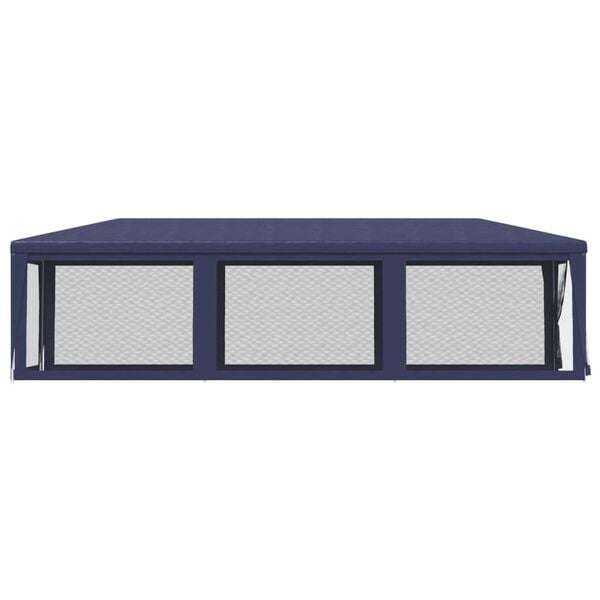 vidaXL Tenda per Feste con 8 Pareti Laterali in Rete Blu 3x9 m HDPE