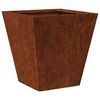 vidaXL Fioriere da Giardino 2 pz 30x30x30 cm in Acciaio Corten