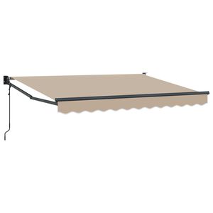 vidaXL Tettuccio Elettrico Retrattile Beige 2,5 x 2 m