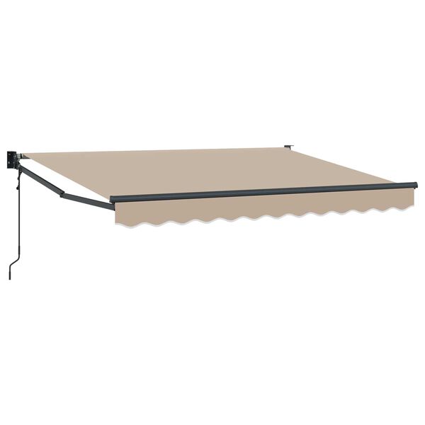 vidaXL Tettuccio Elettrico Retrattile Beige 2,5 x 2 m