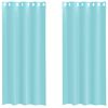 vidaXL Tende in Voile con Occhielli 2 pz Turchese