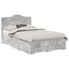 vidaXL Struttura del letto con cassetto Grigio cemento 120 x 190 cm