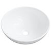 vidaXL Lavandino Bianco 28x28x10 cm Ceramica