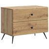 vidaXL Armadio da Notte Rovere Artigianale 62 x 34,5 x 47,5 cm