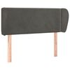 vidaXL Testiera ad Orecchio Grigio Scuro 83x23x78/88 cm in Velluto