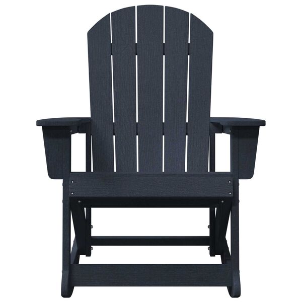 vidaXL Poltrona a dondolo Adirondack Blu navy 92 x 73.5 x 92 cm HDPE