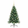 vidaXL Albero di Natale artificiale con luci integrate Verde 120 cm